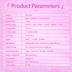 Impressora UVDTF SK-U301 (300 mm) – Cabeça EPSON i3200